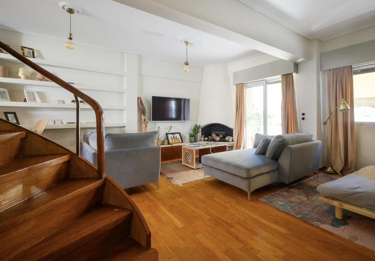 Relaxed Art Deco Maisonette Pagrati Athens Ngoại thất bức ảnh